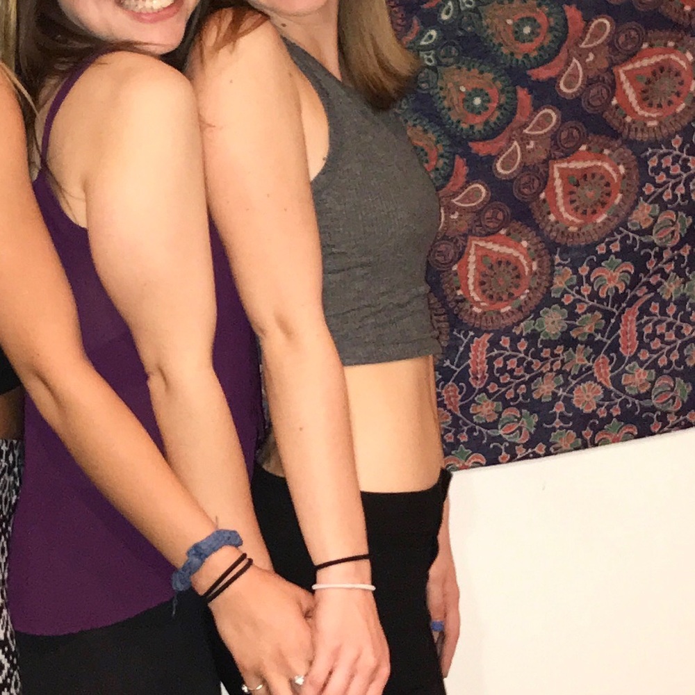 Grey Racerback Crop Top - Picture 3 of 3